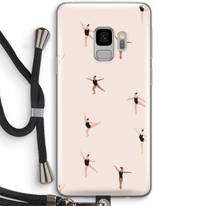 CaseCompany Dancing #1: Samsung Galaxy S9 Transparant Hoesje met koord