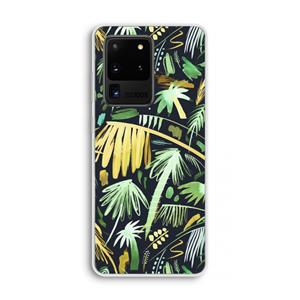 CaseCompany Tropical Palms Dark: Samsung Galaxy S20 Ultra Transparant Hoesje