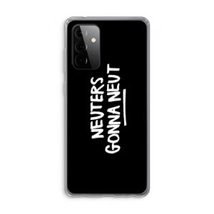 CaseCompany Neuters (zwart): Samsung Galaxy A72 Transparant Hoesje