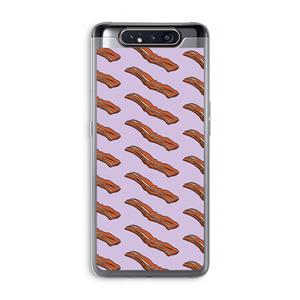 CaseCompany Bacon to my eggs #2: Samsung Galaxy A80 Transparant Hoesje
