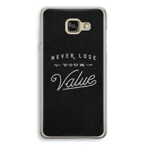 CaseCompany Never lose your value: Samsung Galaxy A5 (2016) Transparant Hoesje