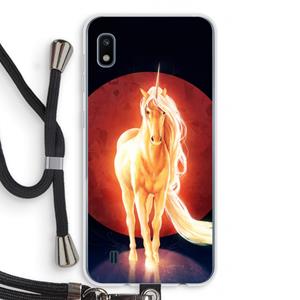 CaseCompany Last Unicorn: Samsung Galaxy A10 Transparant Hoesje met koord