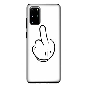 CaseCompany Middle finger white: Samsung Galaxy S20 Plus Tough Case