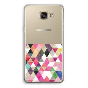 CaseCompany Gekleurde driehoekjes: Samsung Galaxy A5 (2016) Transparant Hoesje