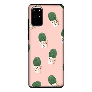 CaseCompany Cactusprint roze: Samsung Galaxy S20 Plus Tough Case