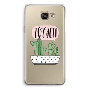 CaseCompany I love cacti: Samsung Galaxy A5 (2016) Transparant Hoesje
