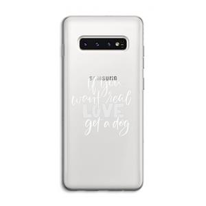 CaseCompany Partner in crime: Samsung Galaxy S10 4G Transparant Hoesje