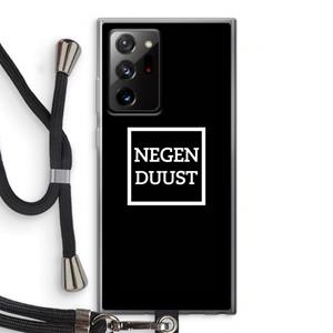 CaseCompany Negenduust black: Samsung Galaxy Note 20 Ultra / Note 20 Ultra 5G Transparant Hoesje met koord