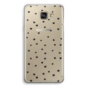 CaseCompany Kleine kattenkopjes: Samsung Galaxy A5 (2016) Transparant Hoesje