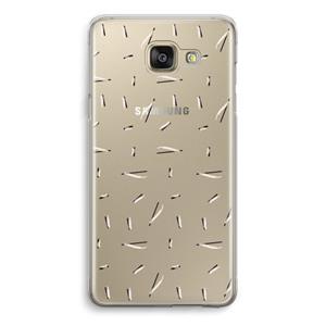 CaseCompany Hipster stripes: Samsung Galaxy A5 (2016) Transparant Hoesje