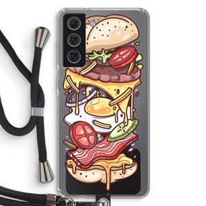 CaseCompany Diet Coke Please: Samsung Galaxy S21 FE Transparant Hoesje met koord