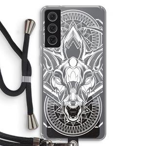 CaseCompany Oh Deer: Samsung Galaxy S21 FE Transparant Hoesje met koord