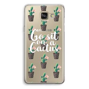 CaseCompany Cactus quote: Samsung Galaxy A5 (2016) Transparant Hoesje