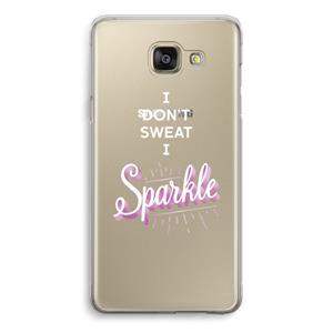 CaseCompany Sparkle quote: Samsung Galaxy A5 (2016) Transparant Hoesje