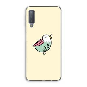 CaseCompany Birdy: Samsung Galaxy A7 (2018) Transparant Hoesje