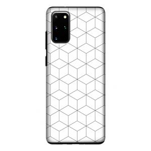 CaseCompany Zwart-witte kubussen: Samsung Galaxy S20 Plus Tough Case