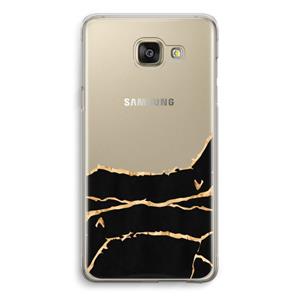 CaseCompany Gouden marmer: Samsung Galaxy A5 (2016) Transparant Hoesje