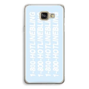 CaseCompany Hotline bling blue: Samsung Galaxy A5 (2016) Transparant Hoesje