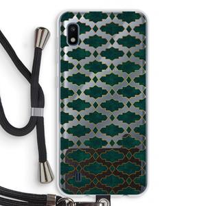 CaseCompany Moroccan tiles: Samsung Galaxy A10 Transparant Hoesje met koord