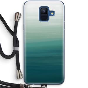 CaseCompany Ocean: Samsung Galaxy A6 (2018) Transparant Hoesje met koord