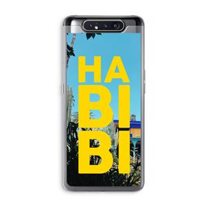 CaseCompany Habibi Majorelle : Samsung Galaxy A80 Transparant Hoesje
