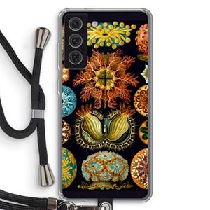 CaseCompany Haeckel Ascidiae: Samsung Galaxy S21 FE Transparant Hoesje met koord