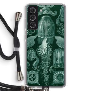 CaseCompany Haeckel Cubomedusae: Samsung Galaxy S21 FE Transparant Hoesje met koord