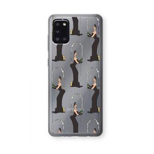 CaseCompany Pop Some Kim: Samsung Galaxy A31 Transparant Hoesje