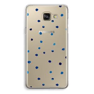 CaseCompany Blauwe stippen: Samsung Galaxy A5 (2016) Transparant Hoesje