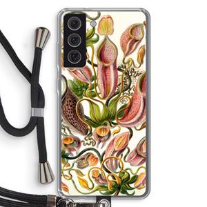 CaseCompany Haeckel Nepenthaceae: Samsung Galaxy S21 FE Transparant Hoesje met koord