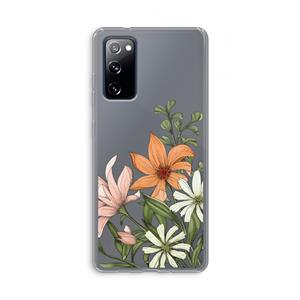 CaseCompany Floral bouquet: Samsung Galaxy S20 FE / S20 FE 5G Transparant Hoesje