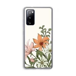 CaseCompany Floral bouquet: Samsung Galaxy S20 FE / S20 FE 5G Transparant Hoesje