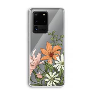 CaseCompany Floral bouquet: Samsung Galaxy S20 Ultra Transparant Hoesje