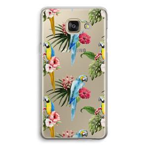 CaseCompany Kleurrijke papegaaien: Samsung Galaxy A5 (2016) Transparant Hoesje