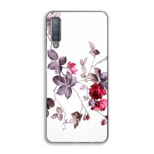 CaseCompany Mooie bloemen: Samsung Galaxy A7 (2018) Transparant Hoesje