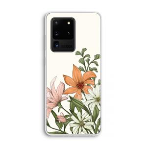 CaseCompany Floral bouquet: Samsung Galaxy S20 Ultra Transparant Hoesje