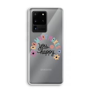 CaseCompany Happy days: Samsung Galaxy S20 Ultra Transparant Hoesje