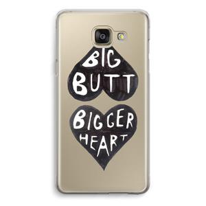 CaseCompany Big butt bigger heart: Samsung Galaxy A5 (2016) Transparant Hoesje
