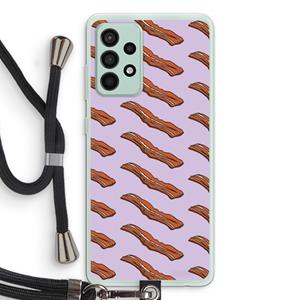 CaseCompany Bacon to my eggs #2: Samsung Galaxy A52s 5G Transparant Hoesje met koord