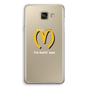 CaseCompany I'm lovin' you: Samsung Galaxy A5 (2016) Transparant Hoesje