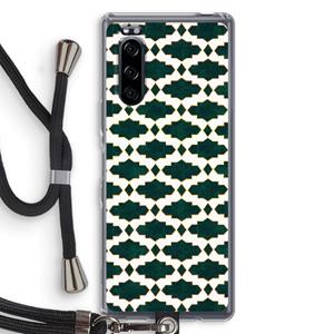CaseCompany Moroccan tiles: Sony Xperia 5 Transparant Hoesje met koord