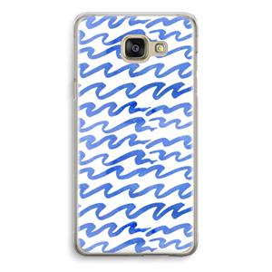 CaseCompany Blauwe golven: Samsung Galaxy A5 (2016) Transparant Hoesje