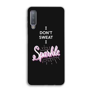 CaseCompany Sparkle quote: Samsung Galaxy A7 (2018) Transparant Hoesje