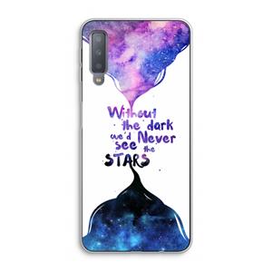 CaseCompany Stars quote: Samsung Galaxy A7 (2018) Transparant Hoesje