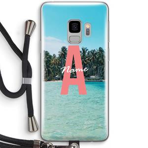 CaseCompany Pacific Dream: Samsung Galaxy S9 Transparant Hoesje met koord