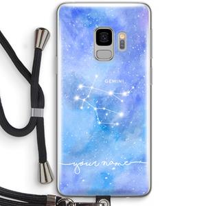 CaseCompany Sterrenbeeld - Licht: Samsung Galaxy S9 Transparant Hoesje met koord