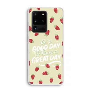 CaseCompany Don't forget to have a great day: Samsung Galaxy S20 Ultra Transparant Hoesje
