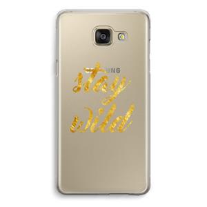 CaseCompany Stay wild: Samsung Galaxy A5 (2016) Transparant Hoesje