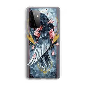 CaseCompany Golden Raven: Samsung Galaxy A72 Transparant Hoesje