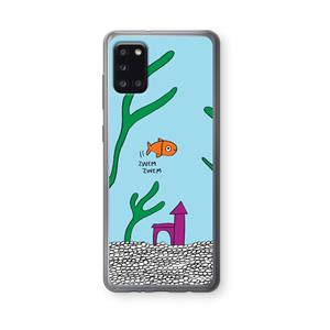 CaseCompany Aquarium: Samsung Galaxy A31 Transparant Hoesje